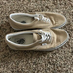 Vans Men's Beige Canvas Sneakers
